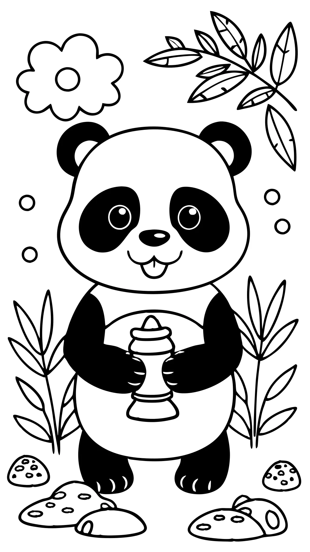 coloriages gratuits Panda Bear